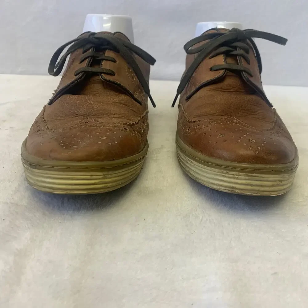 Roan Bed Stu Mens 8.5 Brown Leather Oxford WingTip Brogue Casual Dress Shoes